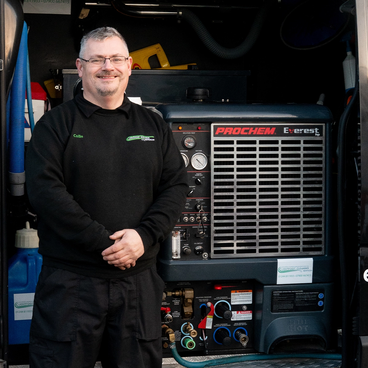 Colin Lightfoot, founder of Lightfoot Cleaning Services