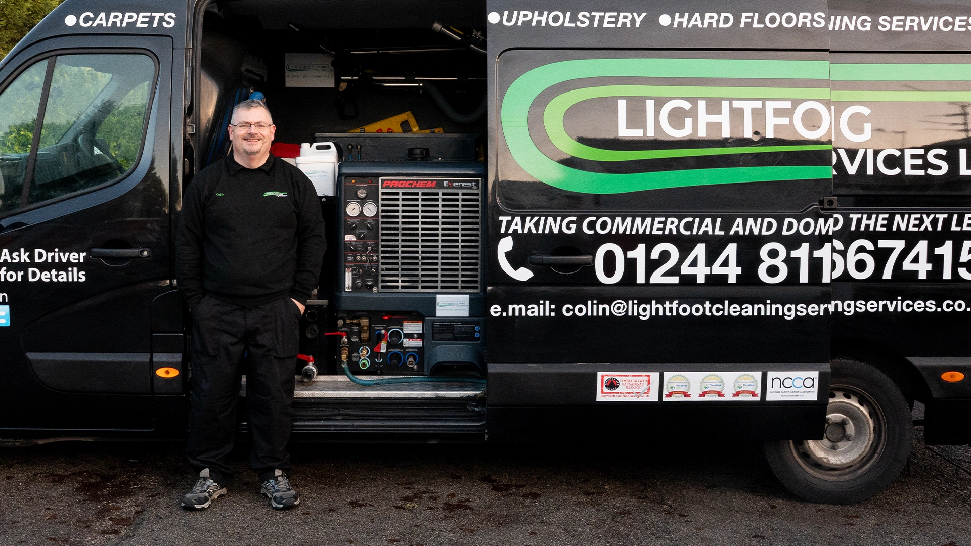 Colin Lightfoot, founder of Lightfoot Cleaning Services